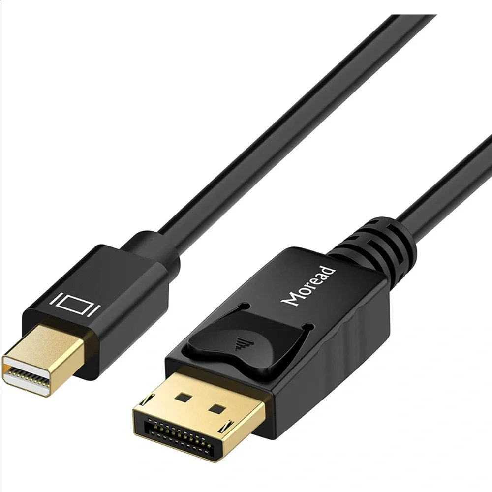 Mini DisplayPort to DisplayPort Cable, 6 Feet, Gold-Plated DisplayPort